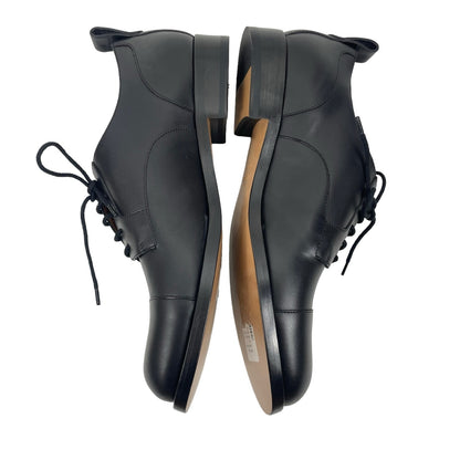 Valentino Garavani Black Derby Divise Leather Shoes Lace Up Size 42/ 9