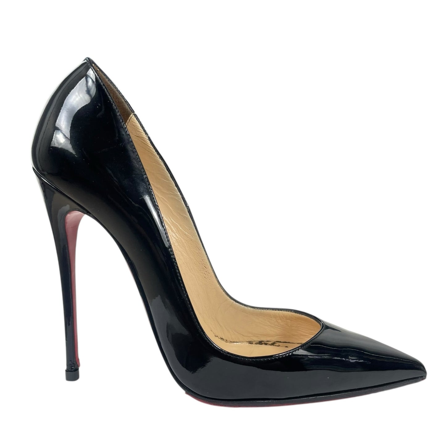 Christian Louboutin So Kate 120 Patent Leather Pumps Black Size 37