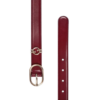 Gucci Interlocking GG Logo Leather Belt Russet Red Size 80cm/ 32in
