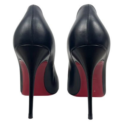 Christian Louboutin Decollete 554 100mm Kid Leather Pump Black Size 42