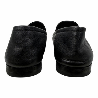 Gucci Brixton Leather Horsebit Loafers Mules Slide Black Size 36