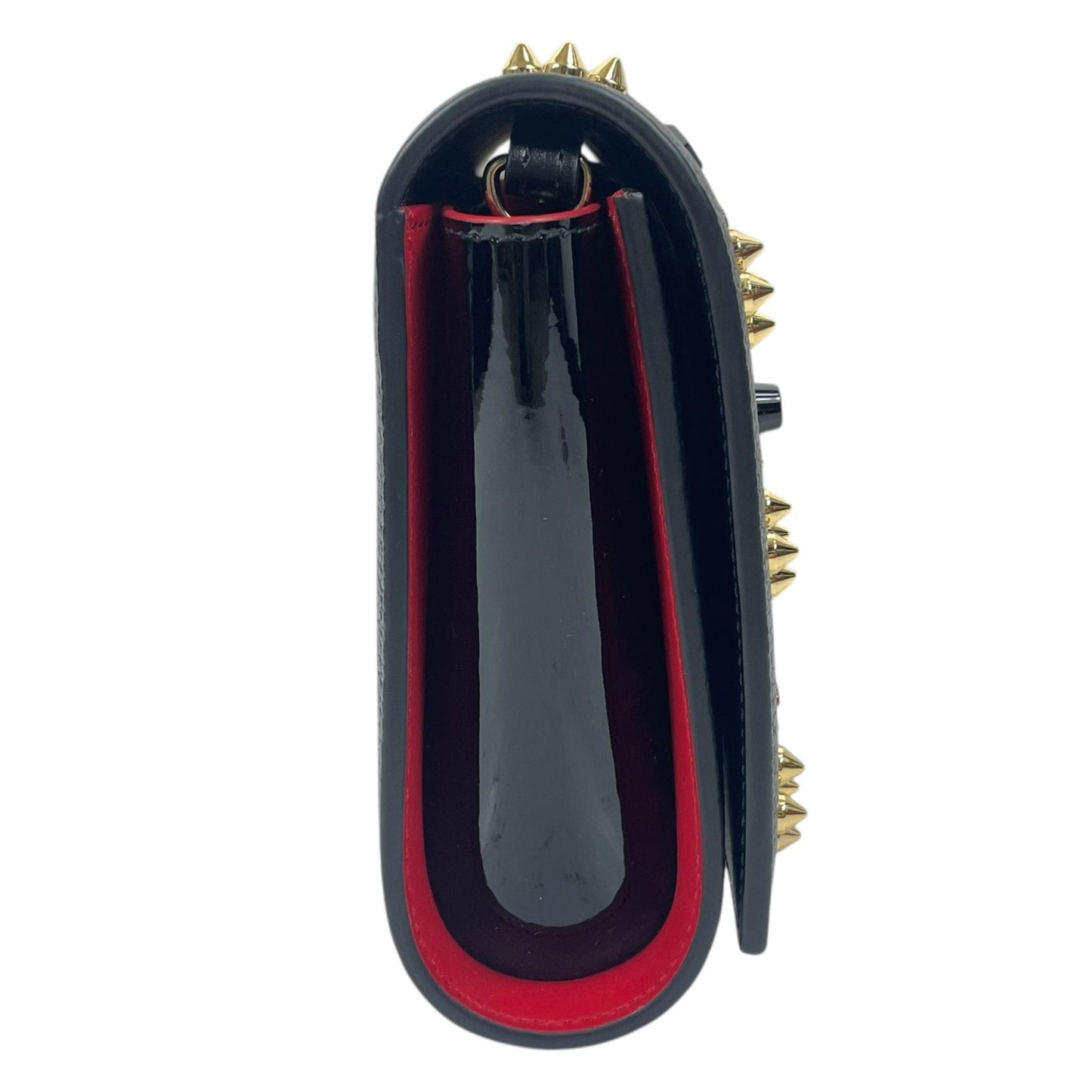 Christian Louboutin Paloma Loubinthesky Clutch Wallet on Chain Black Multi