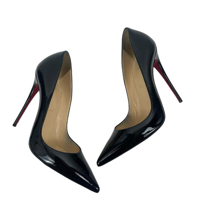 Christian Louboutin So Kate 120mm Patent Leather Pumps Black Size 39.5