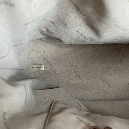 Brahmin Large Duxbury Satchel Bag Port Ombre Melbourne Purple Leather Croc