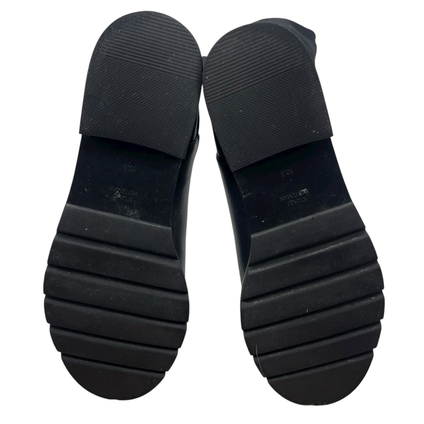 Stuart Weitzman Over the Knee Adrina City Boots Black Leather Size 10.5