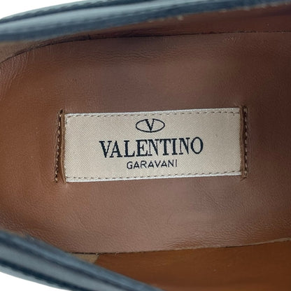 Valentino Garavani Black Derby Divise Leather Shoes Lace Up Size 42/ 9