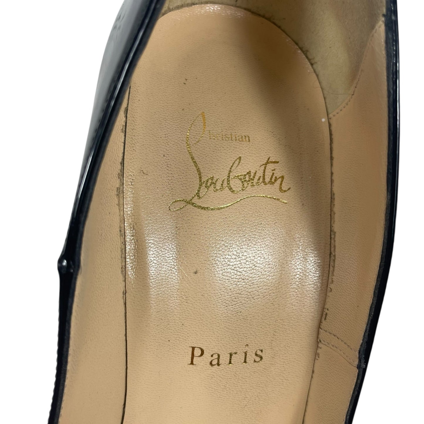 Christian Louboutin So Kate 120mm Patent Leather Pumps Black Size 39.5