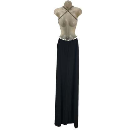 Aidan Mattox Black Cutout Evening Gown Cocktail Dress Size 2