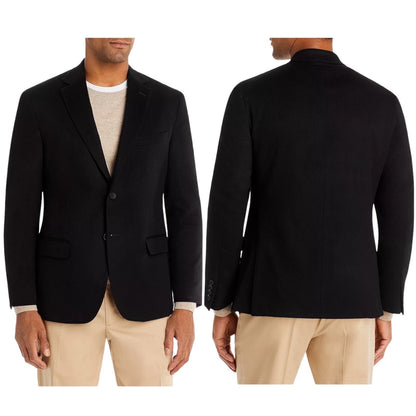 Hugo Boss Cashmere Blazer Sport Jacket One Button Black Size 40R