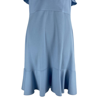 Amanda Uprichard Breeze Cia Mini Dress Ruffle Light Blue Size M