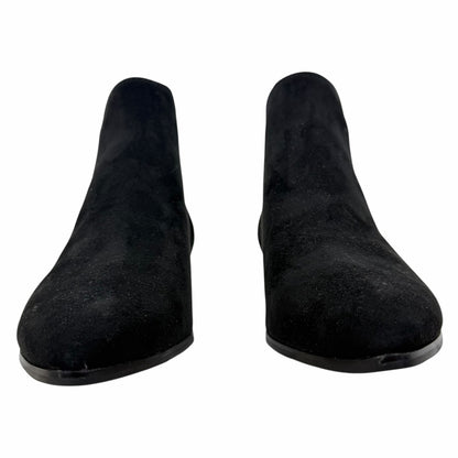 Cole Haan Hara Suede Pointed Toe Chelsea Ankle Boots Black Size 8B