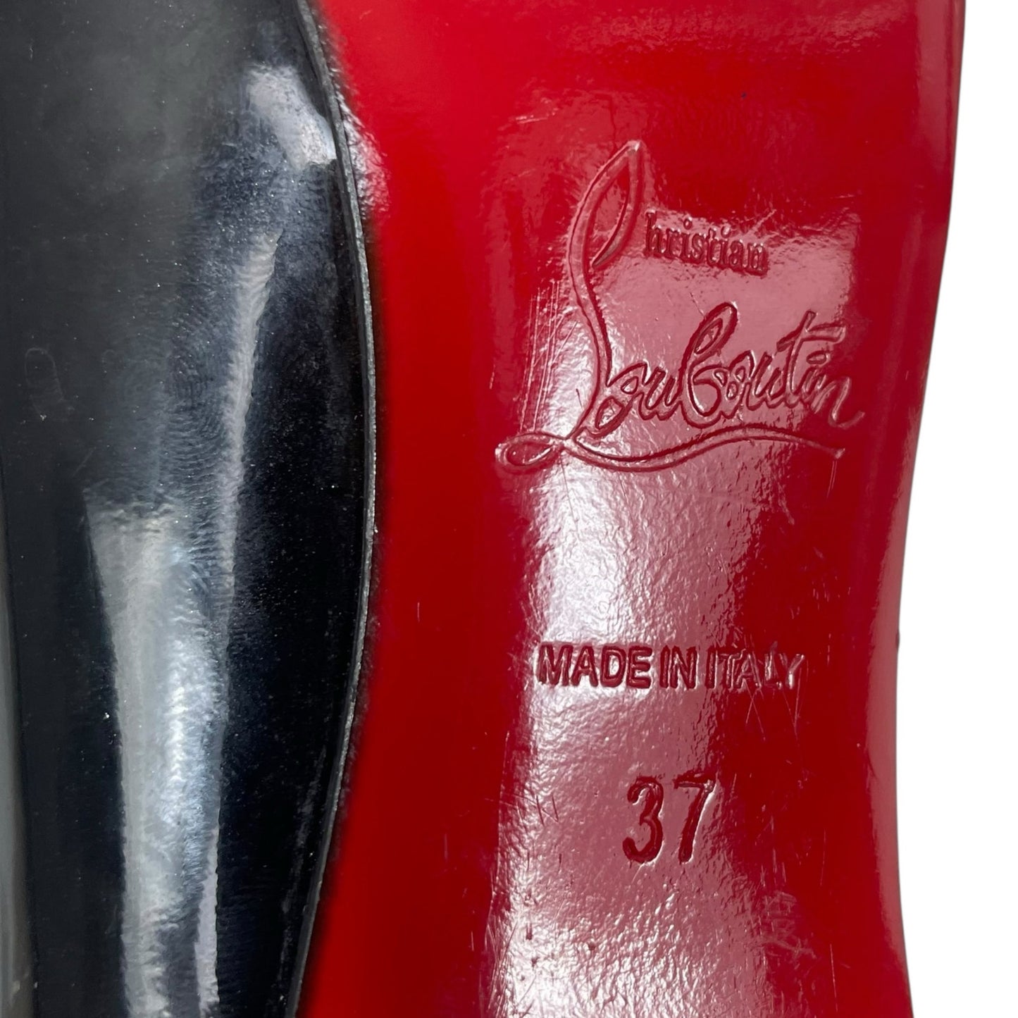 Christian Louboutin So Kate 120 Patent Leather Pumps Black Size 37