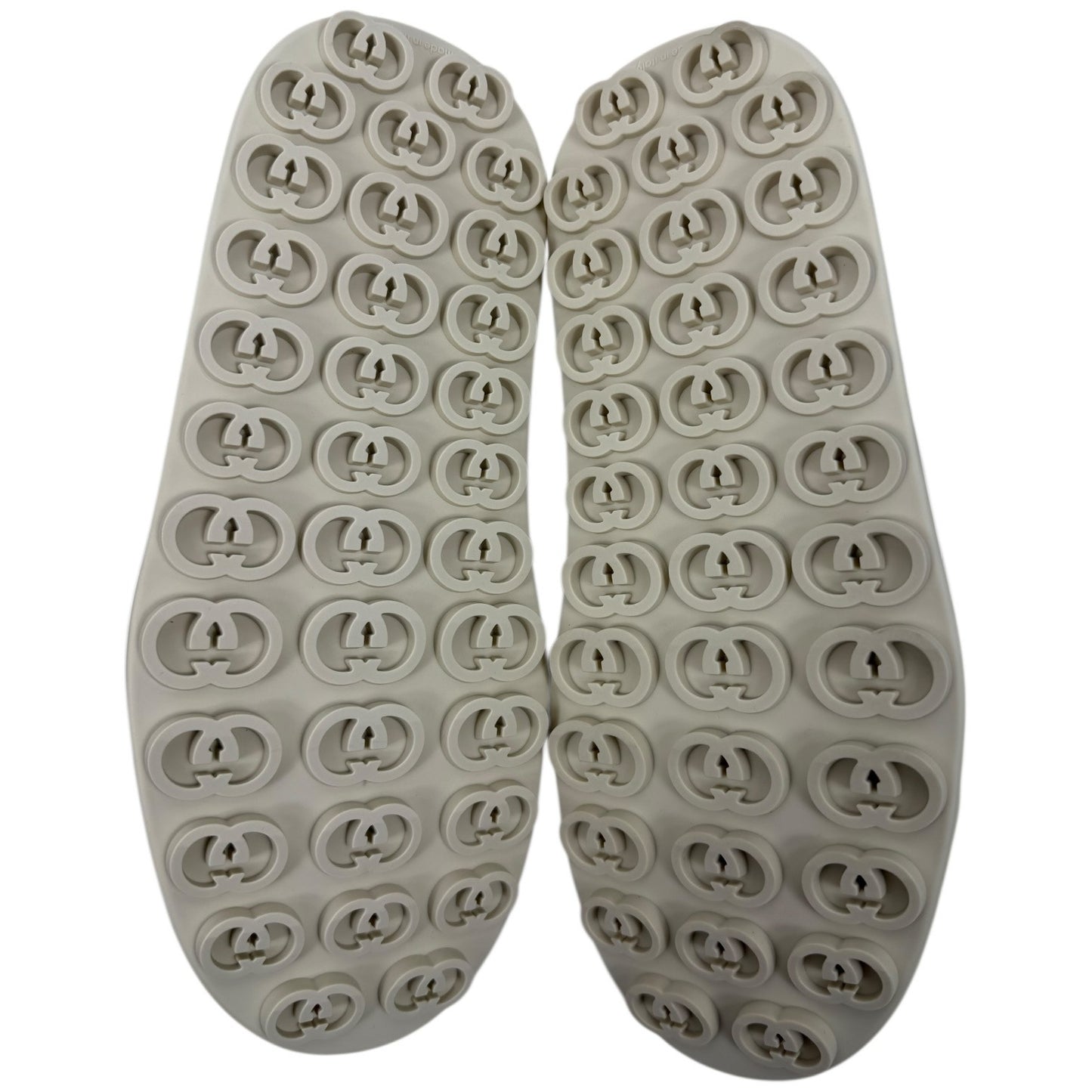 Gucci Tennis 1977 Treck GG Monogram Flatform Sneaker Silver Size 36