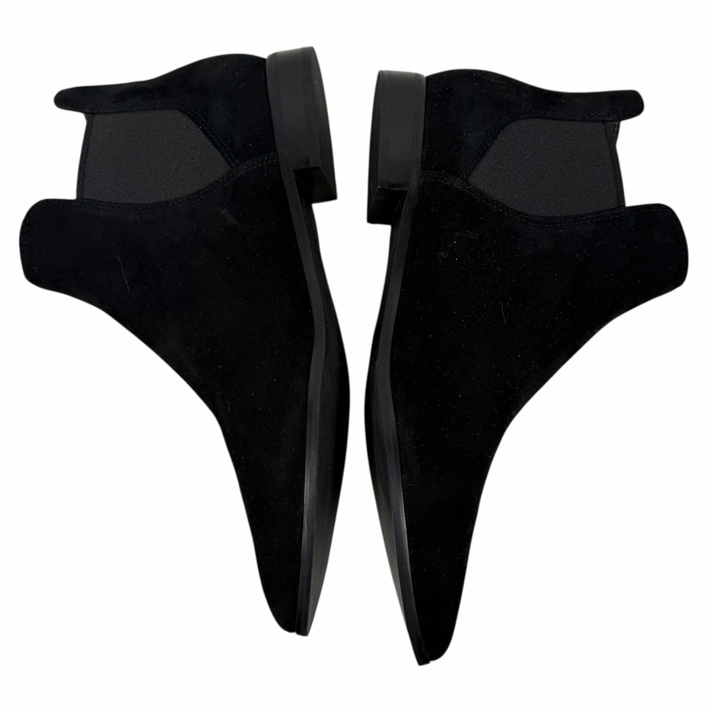 Cole Haan Hara Suede Pointed Toe Chelsea Ankle Boots Black Size 8B