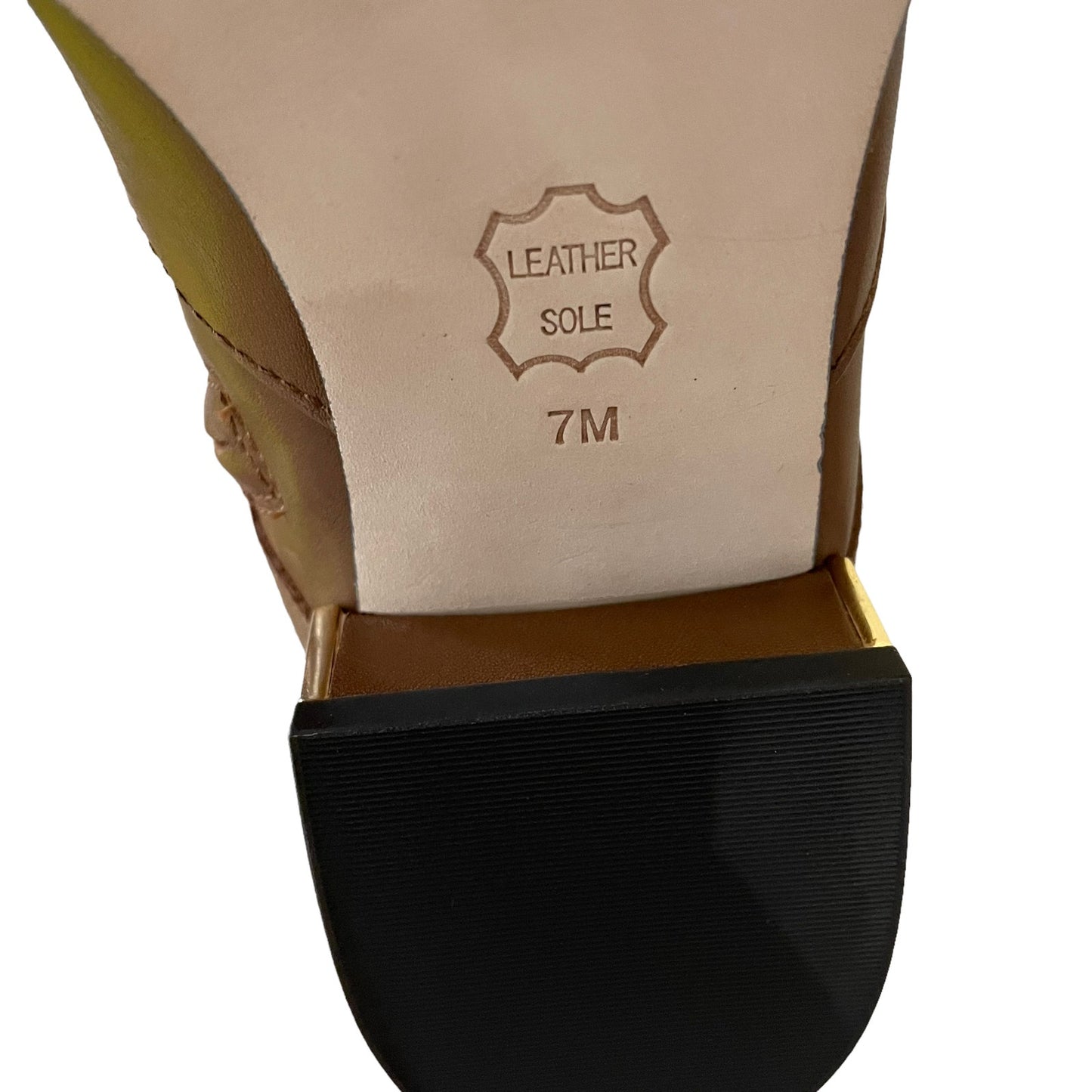 Tory Burch Sofia Tall Riding Boots Leather Logo Festive Brown Size 7