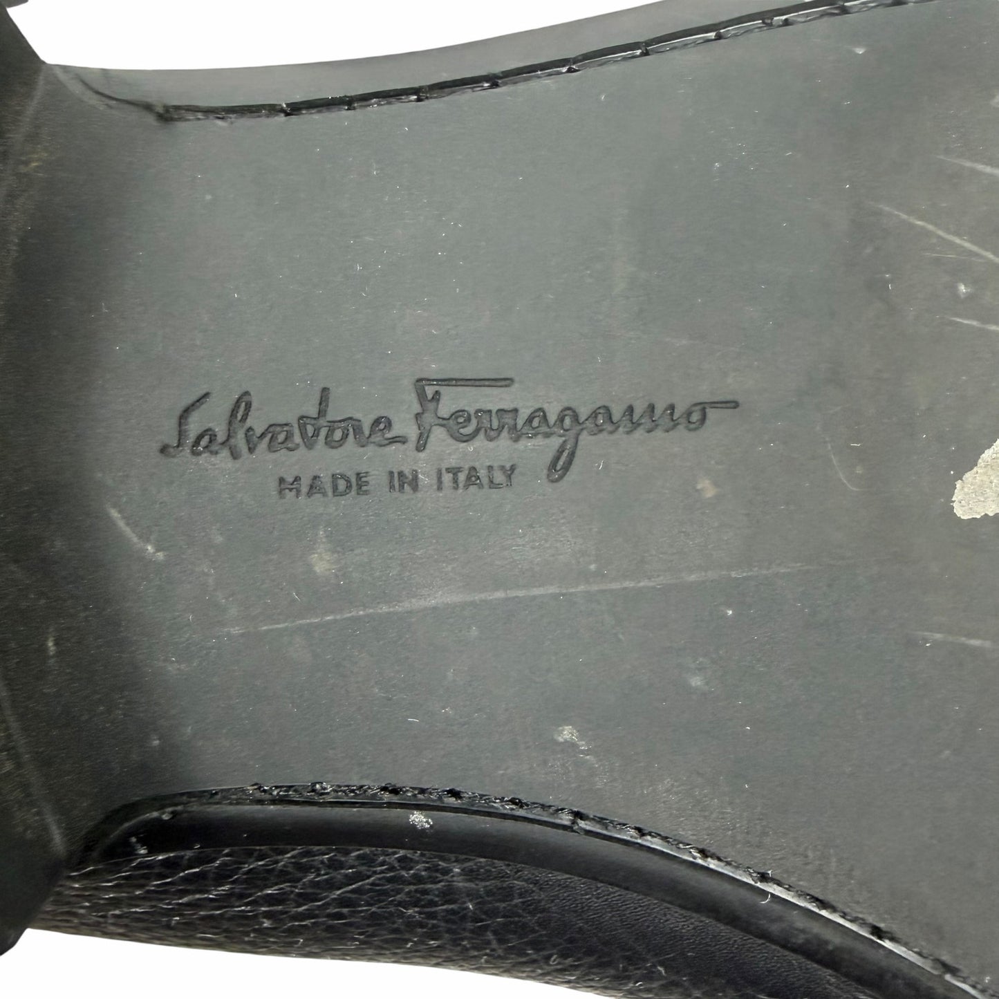 Salvatore Ferragamo Grandioso Gancini Bit Leather Loafer Black Size 10.5EE
