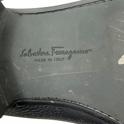 Salvatore Ferragamo Grandioso Gancini Bit Leather Loafer Black Size 10.5EE