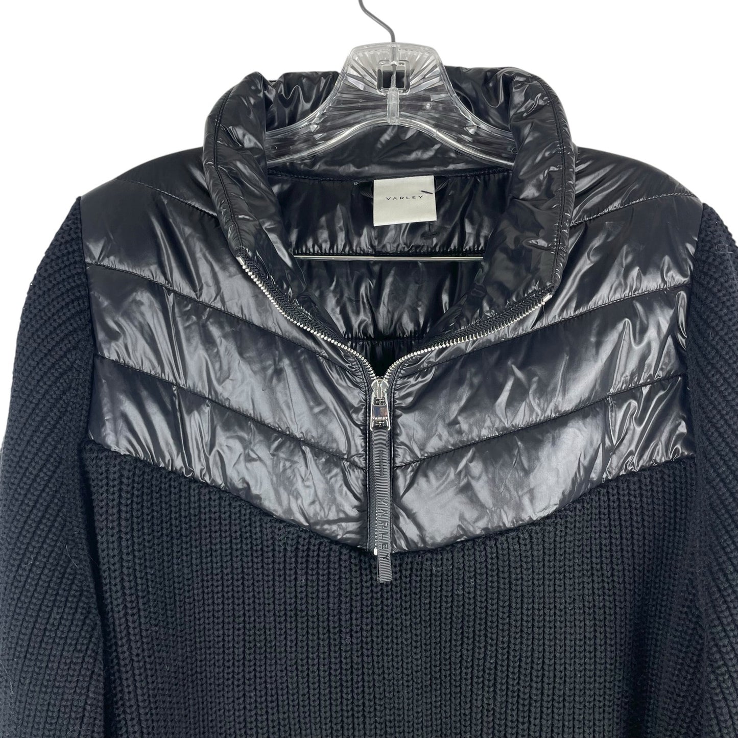 Varley Daines Padded Half Zip Jacket Pullover Sweater Black Size XL