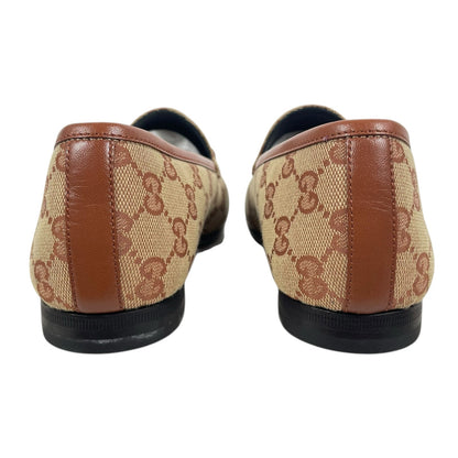 Gucci Jordaan GG Monogram Horsebit Loafer Ruggine Rust Size 40.5