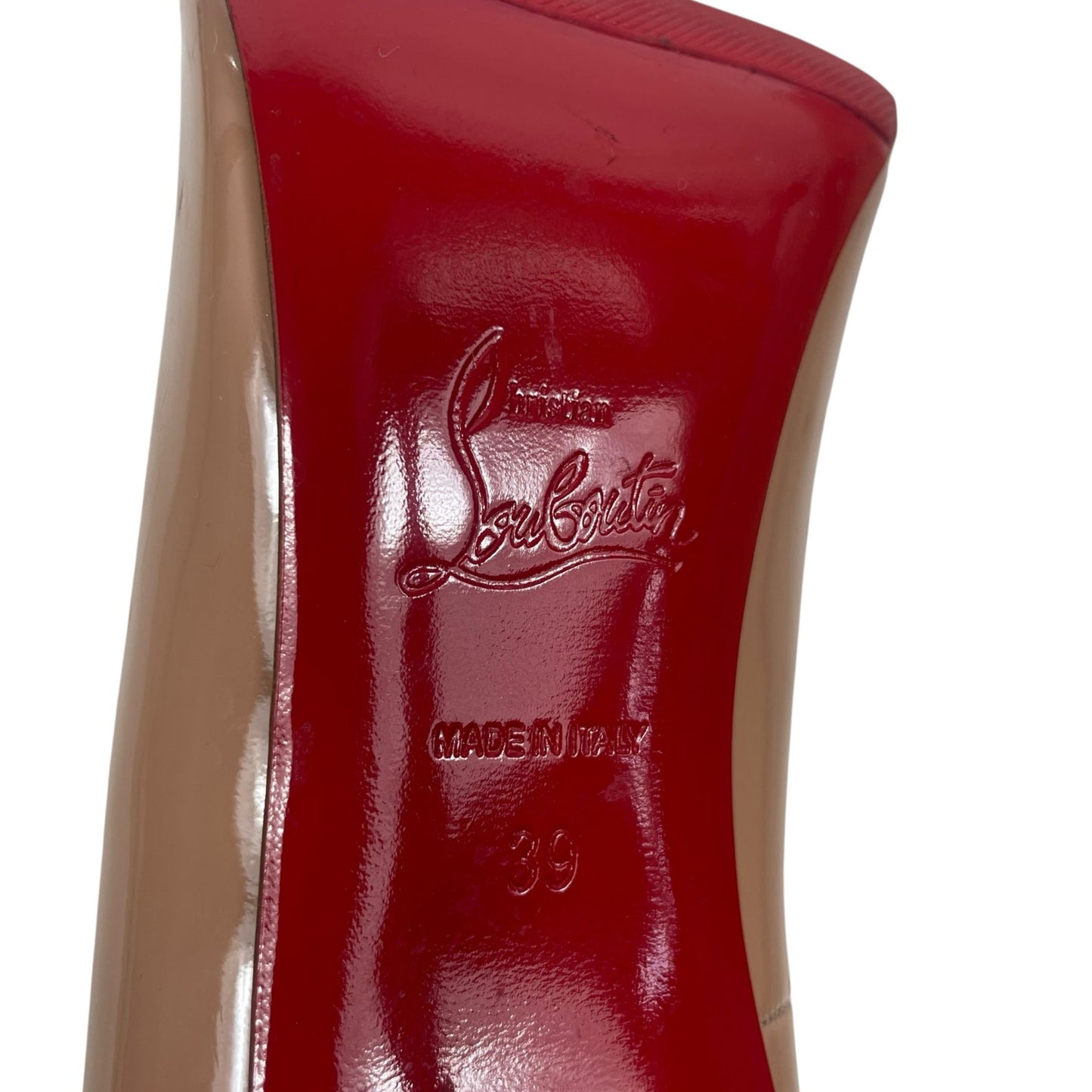 Christian Louboutin So Kate 120mm Patent Leather Pump Blush Size 39