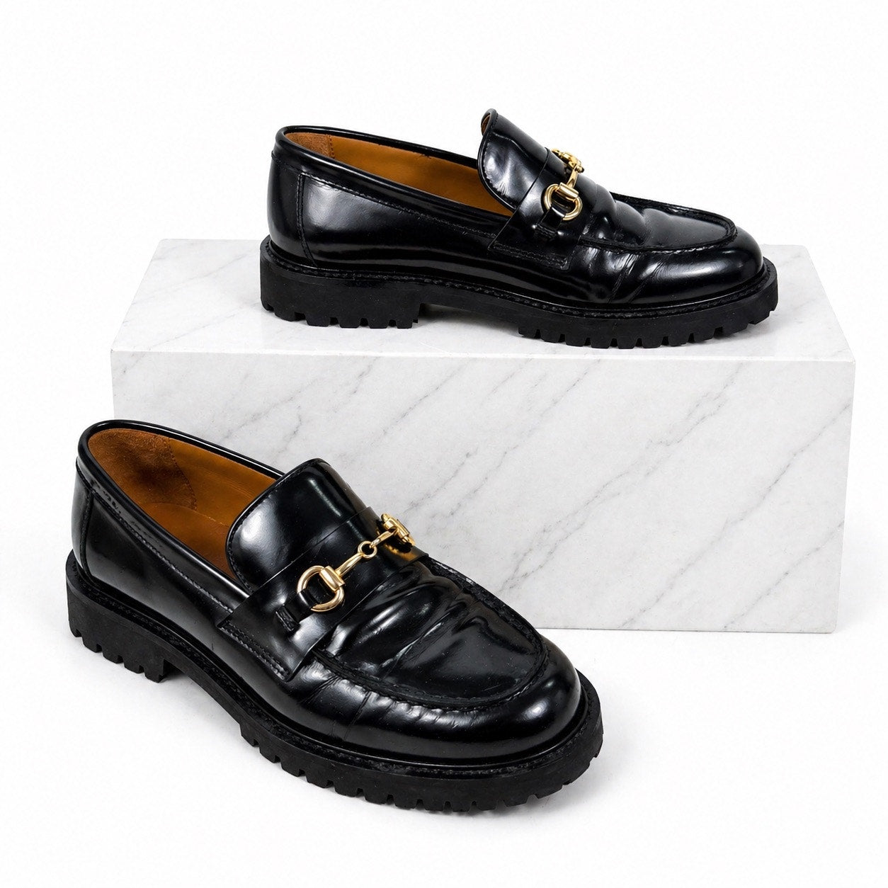 Thursday Boot Co. The Penny Loafer with Gold Horsebit Black Size 6.5