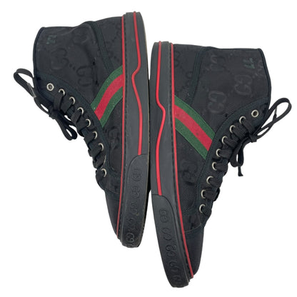 Gucci Off the Grid High Top Sneakers 1977 Tennis Shoes Black Men Size 8/ 8.5