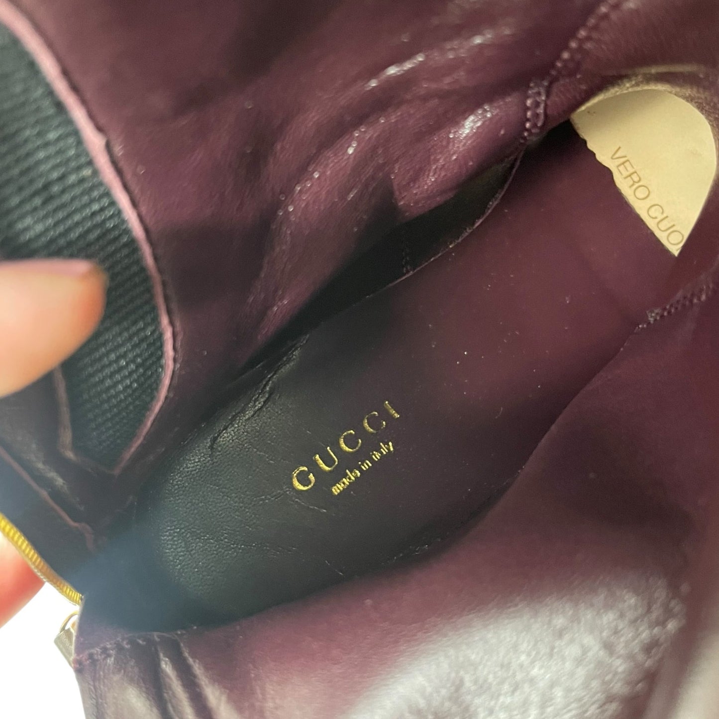 Gucci Victoria Equestrian Leather Tall Riding Boots Dark Brown Size 37