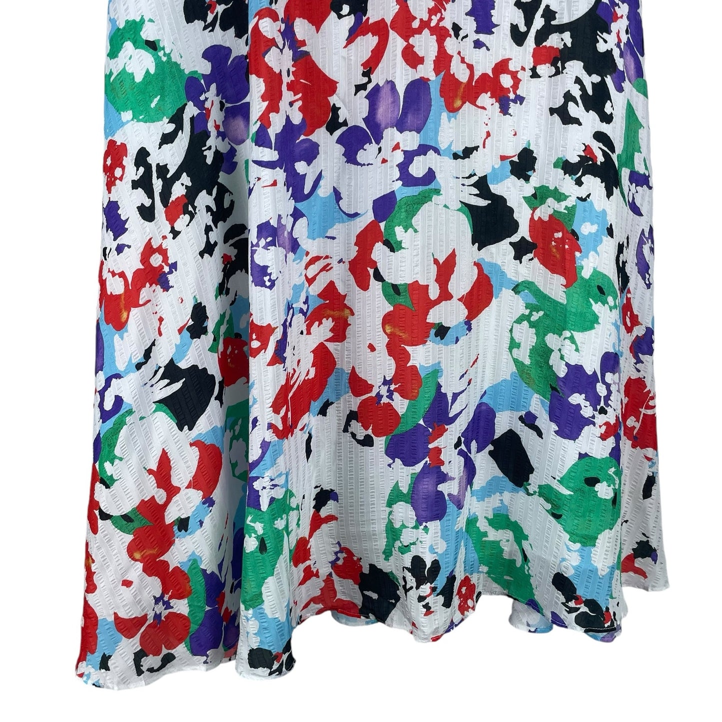 Tanya Taylor Jeana Silk Blend Pleated Midi Skirt Multi Color Size 12
