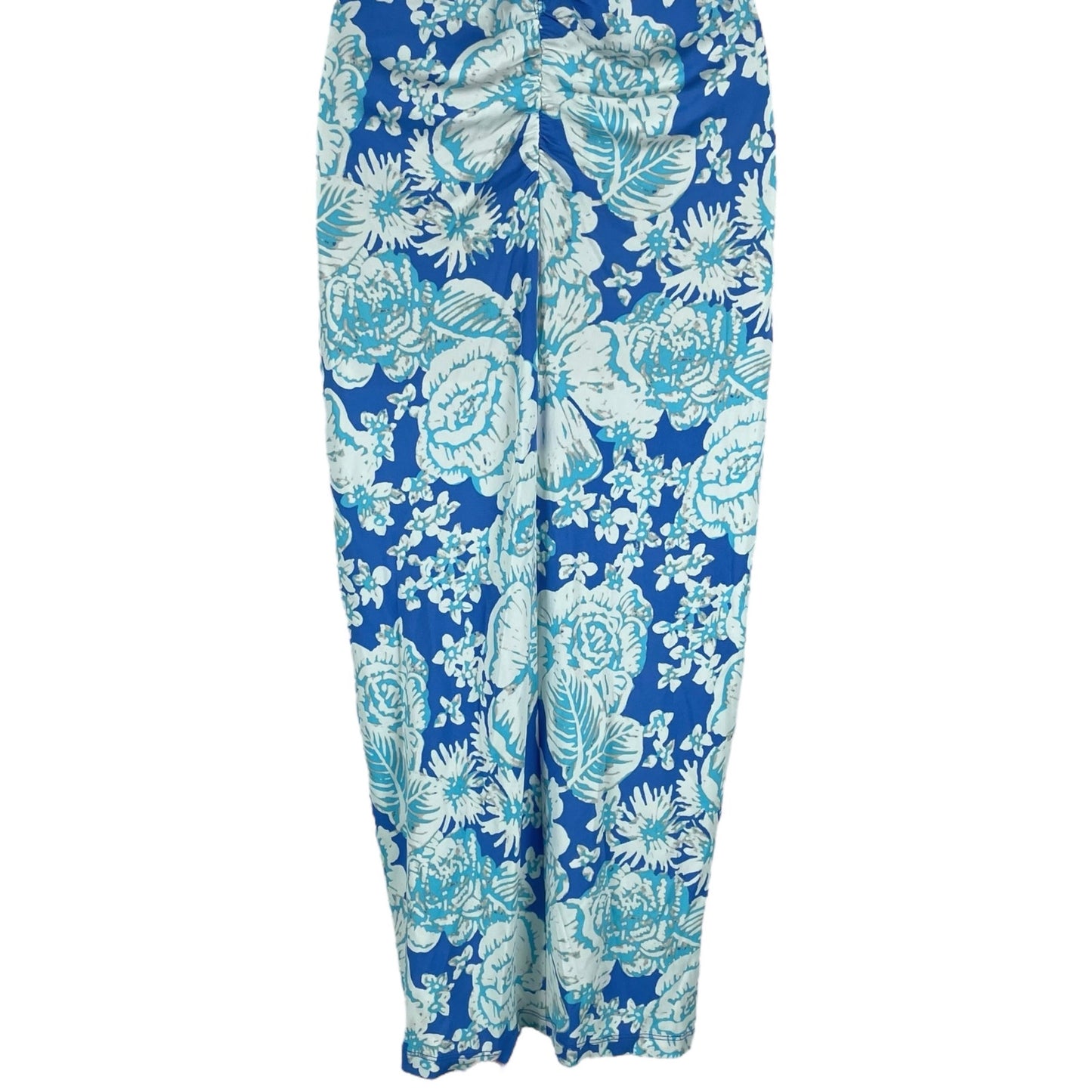 Diane von Furstenberg Stephen Off Shoulder Midi Dress Blue Size S