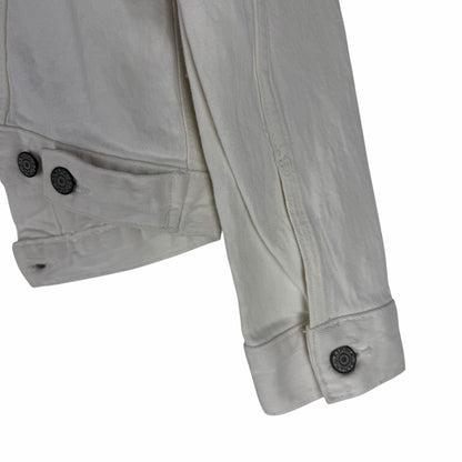 Banana Republic Classic White Denim Jacket Size XXS Petite