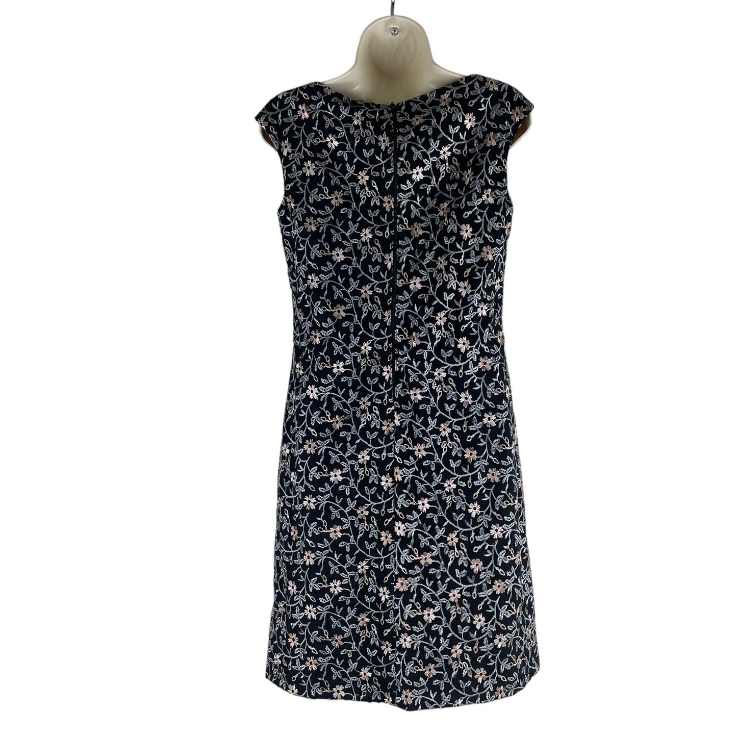 Lauren Ralph Lauren Floral Embroider Sheath Dress Black Size 2