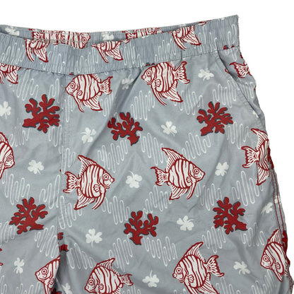 Reyn Spooner Fish Coral Reef Printed Swim Trunk Shorts Hawaiian Size 2XL