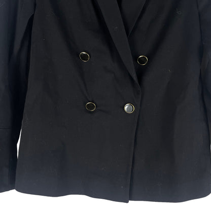 AYR The Coast Double Breasted Blazer Jacket Black Size 2