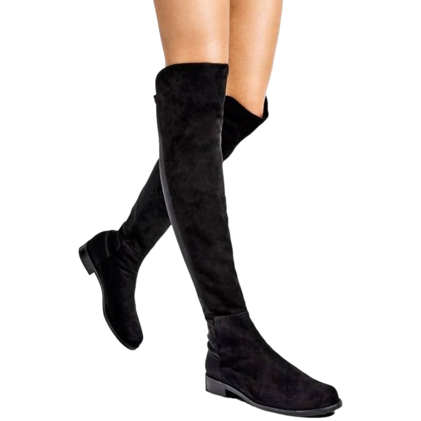 Stuart Weitzman 5050 Over the Knee Boots Suede Black Size 9.5