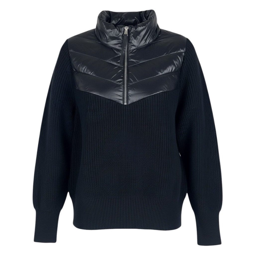 Varley Daines Padded Half Zip Jacket Pullover Sweater Black Size XL