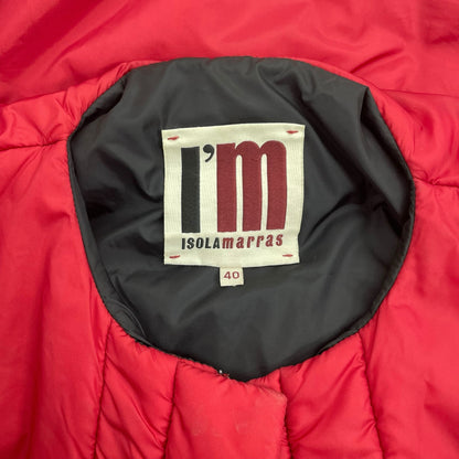 I'M ISOLA Marras Red Full Zip Puffer Jacket Red Size 40/ US 4