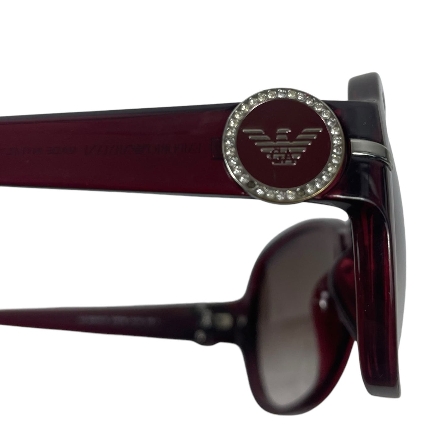 Emporio Armani 61mm Oversized Sunglasses Red Frame