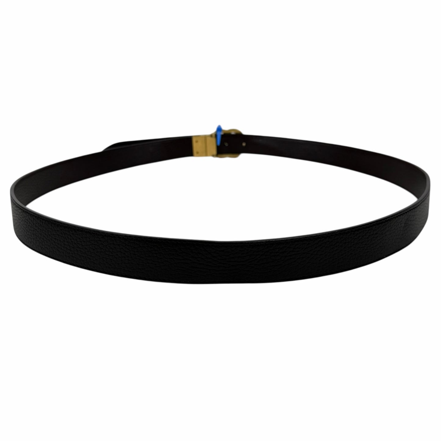 Gucci Double GG Reversible Leather Belt Black Brown Gold Buckle Size 120/ 48