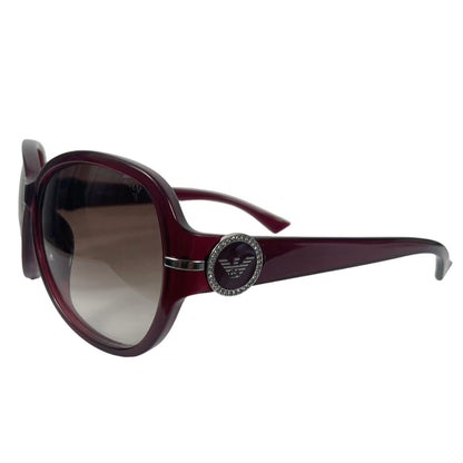 Emporio Armani 61mm Oversized Sunglasses Red Frame