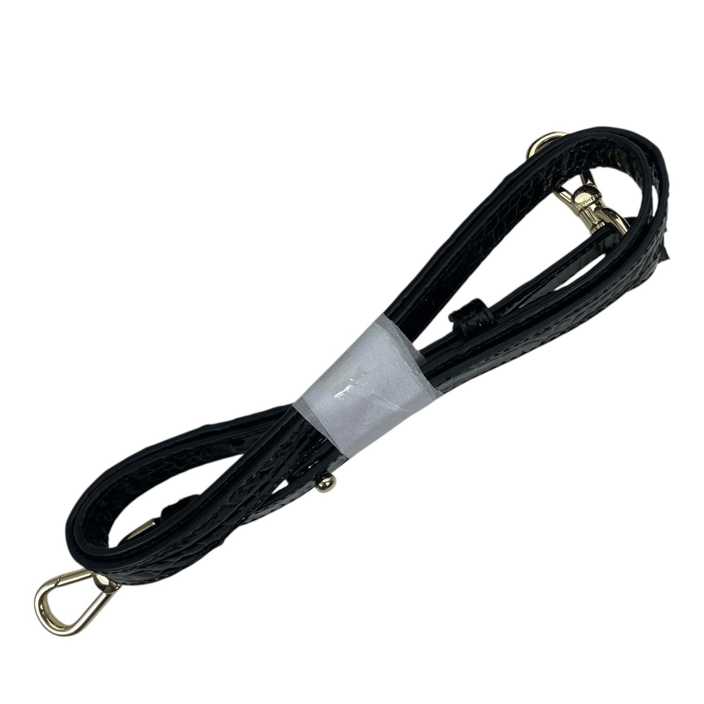 Brahmin Marissa Leather Satchel Bag Black Alden Road Croc