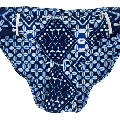 Tommy Bahama Cowrie Reversible Bikini Bottom Mare Blue Size XS