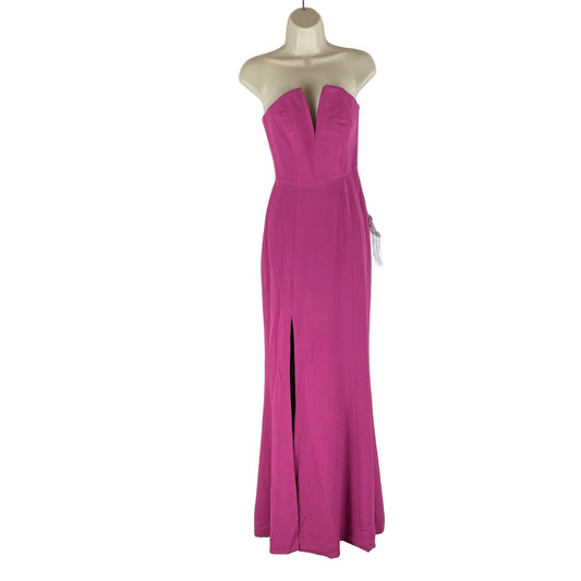 Dress the Population Fernanda Strapless Evening Gown Pink Size S