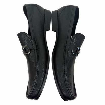 Salvatore Ferragamo Grandioso Gancini Bit Leather Loafer Black Size 10.5EE