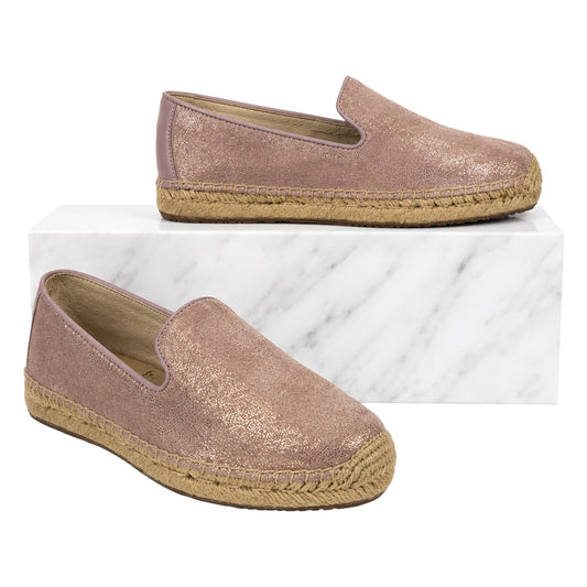 UGG W Sandrinne II Espadrille Flats Slip On Rose Gold Size 6