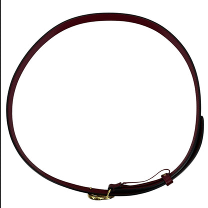 Gucci GG Logo Marmont Thin Leather Belt Rosso Ancora Red Size 100/40