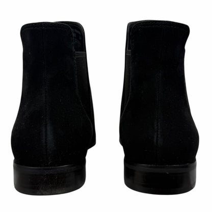 Cole Haan Hara Suede Pointed Toe Chelsea Ankle Boots Black Size 8B
