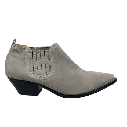 Schutz Jacqueline Pointed Toe Ankle Boots Grey Size 10.5