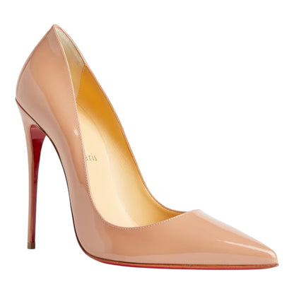 Christian Louboutin So Kate 120mm Patent Leather Pump Blush Size 37.5