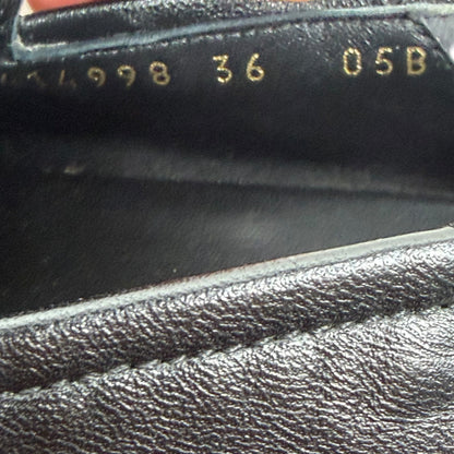 Gucci Brixton Leather Horsebit Loafers Mules Slide Black Size 36