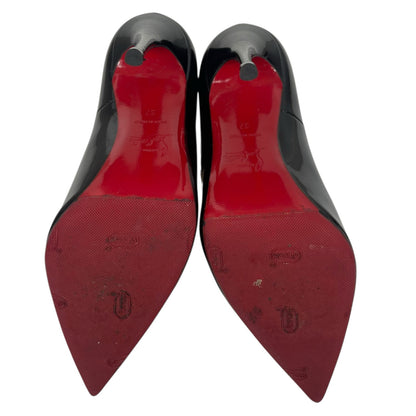 Christian Louboutin So Kate 120 Patent Leather Pumps Black Size 37
